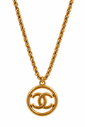 Luxury Reworked Gold Hollow Medallion 24K GP - Necklace