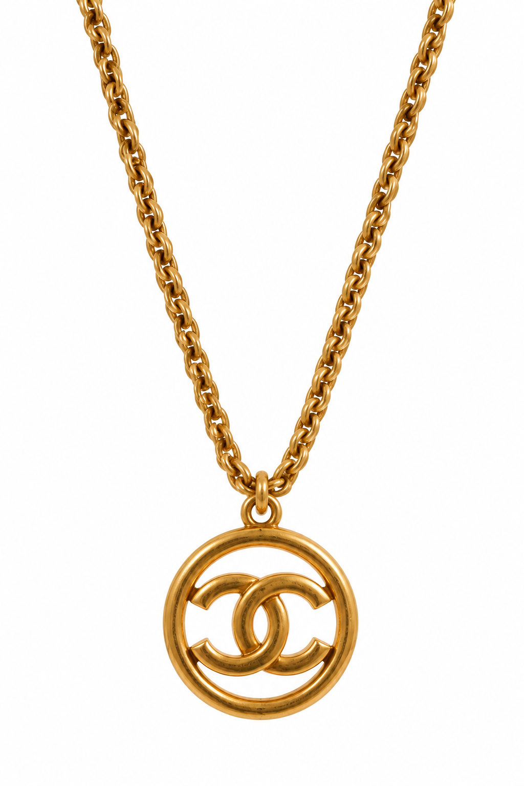 Luxury Reworked Gold Hollow Medallion 24K GP - Necklace