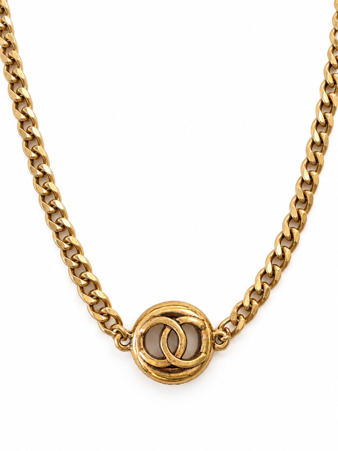 Gold Tone Small Medallion